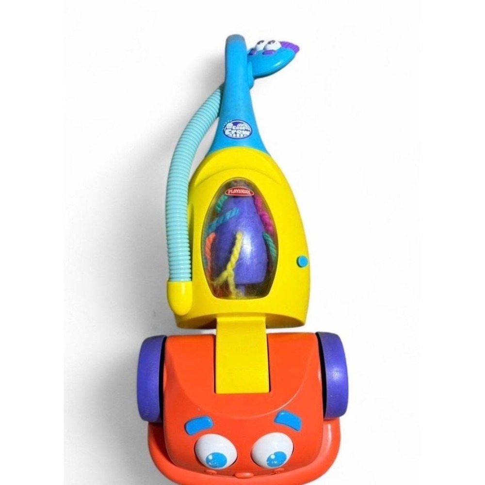 Playskool Kids Toy Vacuum Cleaner Lights Sounds Rolling Pretend‎ Play